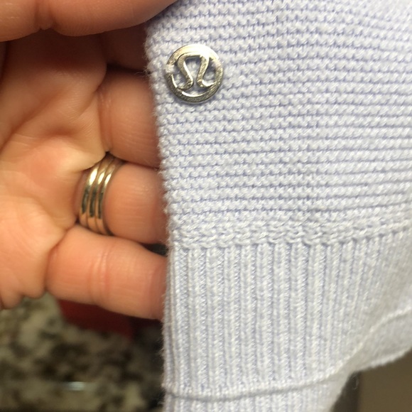 Like new lululemon Nurture & Nature periwinkle lulu sweater - Picture 4 of 8